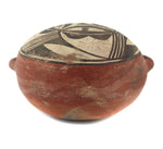 Zia Polychrome Canteen c. 1900, 4.5" x 8" x 7.5"