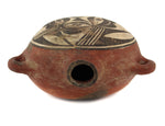 Zia Polychrome Canteen c. 1900, 4.5" x 8" x 7.5"