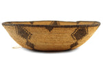 Apache Basket with Geometric Star Design c. 1900, 3.25" x 12"