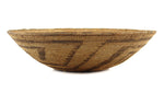 Pima Basket with Whirling Logs Design c. 1900, 4.25" x 16"