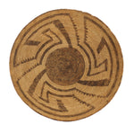 Pima Basket with Whirling Logs Design c. 1900, 4.25" x 16"