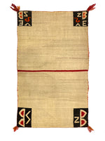 Navajo Double Saddle Blanket c. 1900, 54.75" x 34.5"