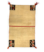 Navajo Double Saddle Blanket c. 1900, 54.75" x 34.5"