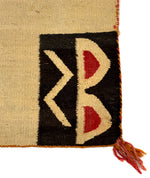Navajo Double Saddle Blanket c. 1900, 54.75" x 34.5"