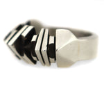 Isaiah Ortiz - San Felipe Contemporary Sterling Silver Ring, size 8