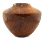 Greg Campbell - Mesquite and Turquoise Wooden Vessel, 8.75" x 10"