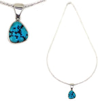 Marco Patania - Contemporary Sleeping Beauty Turquoise and Sterling Silver Necklace, 18" length