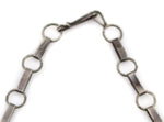 Zuni - Turquoise Needle Point and Silver Link Necklace c. 1940s, 19" length