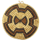 Hopi Polychrome Coil Plaque c. 1930s, 13.25" diameter