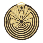 Tohono O'odham Man in the Maze Plaque c. 1960s, 14" diameter