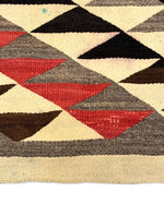 Navajo Transitional Blanket c. 1900, 75" x 53"