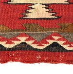 Navajo Red Mesa Rug c. 1915, 62" x 39"