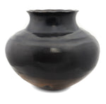 Santa Clara Black Jar with Fluted Rim c. 1900, 10" x 12"
