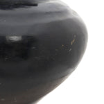Santa Clara Black Jar with Fluted Rim c. 1900, 10" x 12"