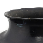 Santa Clara Black Jar with Fluted Rim c. 1900, 10" x 12"