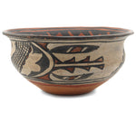 San Ildefonso Polychrome Bowl c. 1900, 4.5" x 9.5"
