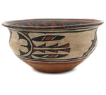 San Ildefonso Polychrome Bowl c. 1900, 4.5" x 9.5"