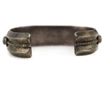 Navajo - Turquoise and Silver Row Bracelet c. 1930-40s, size 6.75