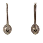 Navajo - Silver Mercury Dime Hoop Earrings, 1.5" diameter