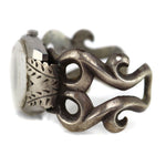Frances Jones (b. 1943) - Navajo - Silver Sandcast Watch Band with Leaf Design and Caravelle Automatic Watch c. 1960s, size 6.25