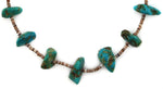 Navajo - Turquoise Nugget and Heishi Necklace c. 1950-60s, 30" length