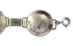 Hopi - Turquoise and Silver Overlay Link Concho Belt with Pictorials c. 1960s, 51.5" length