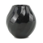 Denny Gutierrez (1942-2013) - Santa Clara Black Swirl Jar c. 1994, 2.75" x 2.75"