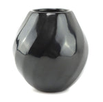 Denny Gutierrez (1942-2013) - Santa Clara Black Swirl Jar c. 1994, 2.75" x 2.75"