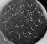 Denny Gutierrez (1942-2013) - Santa Clara Black Swirl Jar c. 1994, 2.75" x 2.75"