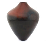 Alice Cling (b. 1946) - Navajo Redware Vase with Fire Clouds c. 1990s, 6.5" x 5.25"