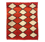 Navajo Transitional Ganado Blanket c. 1890s, 61.5" x 50.5"