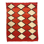 Navajo Transitional Ganado Blanket c. 1890s, 61.5" x 50.5"