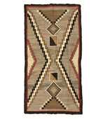 Navajo Crystal Rug c. 1920s, 71.5" x 37.25"