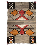 Navajo Double Saddle Blanket c. 1915, 49.5" x 34"