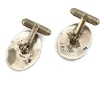 Morris Robinson (1901-1984) - Hopi - Pair of Silver Overlay Cufflinks c. 1960s, 1" x 0.625"