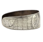 Northwest Coast - Sterling Silver Pictorial Bracelet c. 1970-80s, size 7