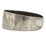 Northwest Coast - Sterling Silver Pictorial Bracelet c. 1970-80s, size 7