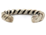 Orville Tsinnie (1943-2017) - Navajo - Sterling Silver Bracelet with Rope Design c. 1970s, size 6.25