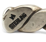 Orville Tsinnie (1943-2017) - Navajo - Sterling Silver Bracelet with Rope Design c. 1970s, size 6.25
