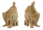 Shirley Thomson-Smith - "Lazy Days" Pair of Bronze Bookends, Edition 16 of 25