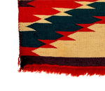 Navajo Germantown Eyedazzler Blanket c. 1890s, 53" x 34"