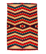 Navajo Germantown Eyedazzler Blanket c. 1890s, 53" x 34"