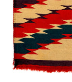 Navajo Germantown Eyedazzler Blanket c. 1890s, 53" x 34"
