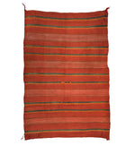 Navajo Double Saddle Blanket c. 1890s, 48.5" x 32"