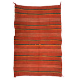 Navajo Double Saddle Blanket c. 1890s, 48.5" x 32"