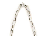 Aldrich Art Jewelry - Anglo - Contemporary Multi-Stone and Silver Charm Necklace with Handmade Chain, 31" length