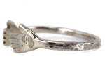 James Fendenheim - Tohono O'odham - Contemporary Silver Bracelet with Hand Design, size 8.25