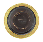 Rose Cabat (1914-2015) - Olive Crystalline on 'Dark Mustard' Bowl c. 1967, 4" x 5"