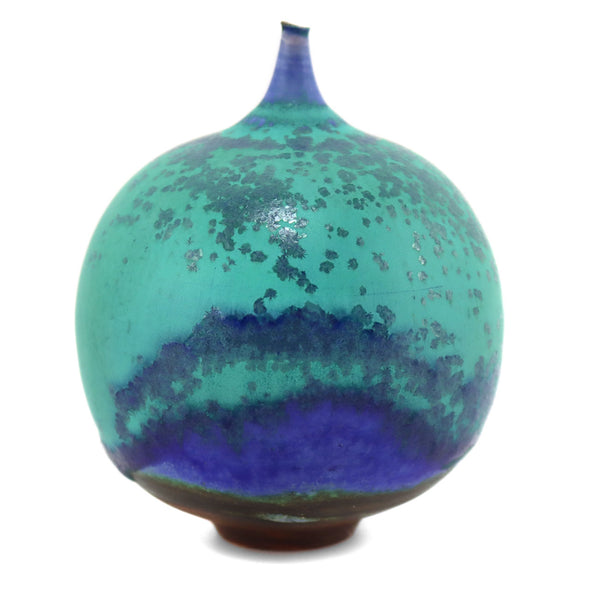 Rose Cabat (1914-2015) - Mint Green and Cobalt Crystalline Feelie c. 1