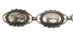 Thunderbird Shop - Sterling Silver Link Concho Link Hat Band c. 1940s, 25" length